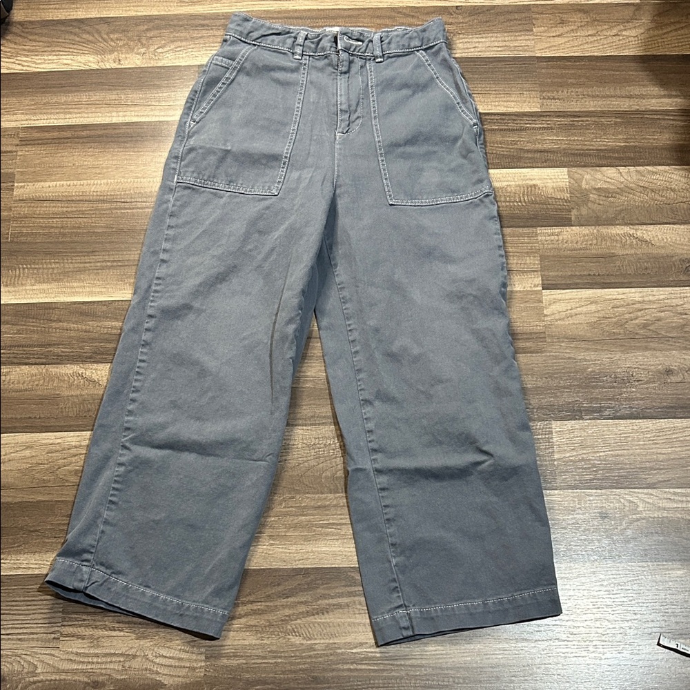 BDG URBAN OUTFITTERS BAGGY HIGH RISE GRAY DENIM JEANS SIZE W27 wide leg